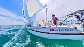 SAILING TO LULWORTH COVE ON MY 21FT SAILBOAT  Ep103 [upl. by Anual]