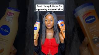 The best affordable body lotions for a glowing caramel skin glowingskin caramelskin viral shorts [upl. by Rollo]