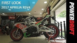 Aprilia RSV4 RF 2017  First Look  PowerDrift [upl. by Kasey]