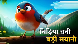 Chidiya Rani Hindi poem चिड़िया रानी poem nurseryrhymes birds chidiyatrending [upl. by Couhp632]