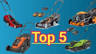 Top 5  Les Meilleures Tondeuses à gazon électrique [upl. by Sucam]