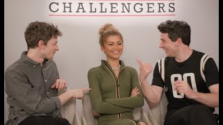 Zendaya Josh OConnor amp Mike Faist x Coup De Main Challengers interview [upl. by Eseilenna638]