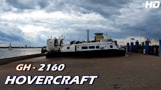 HOVERCRAFT GH2160 Leaveing Portsmouth to Isle of Wight [upl. by Falconer]