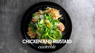 Mustardy chicken casserole with hashbrown crust recipe dinner [upl. by Ralat196]