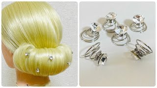 ヘアスクリューピン ヘアスタイル 1 week Idol Hair Friday Hair Screw Pin シニヨン ヘアアレンジ [upl. by Aimat]