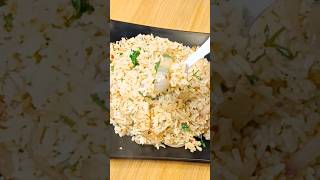 Most VIRAL RICE 🍚 recipe😱😋food lemonrice garlicrice friedrice dinner shorts youtubeshorts [upl. by Aicemat85]