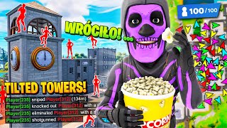 100 WIDZÓW na TILTED TOWERS w Fortnite 🕑 WRÓCIŁY [upl. by Eloise]