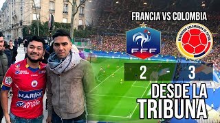 Así se vivió el partido Francia  Colombia desde la tribuna [upl. by Imefulo]