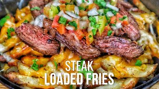 The Best Steak Loaded Fries Recipe Ever Carne Asada Fries [upl. by Chadbourne]