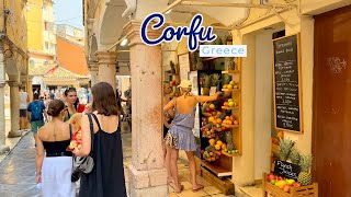 Corfu Greece 🌴  The Most Beautiful Island  4K 60fps HDR Walking Tour [upl. by Tybald]