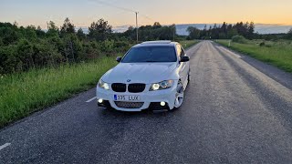 BMW E90 335d LCI Exhaust Sound Homemade [upl. by Ardnuas]