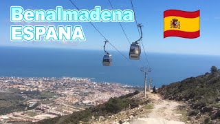 Drone Footage of the Benalmadena Cable Car that goes up Mount Calamorro [upl. by Alejoa269]