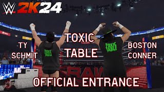 WWE 2K24 Toxic Table PatMaCafeeShow Pack DLC Official Entrance [upl. by Pietro]