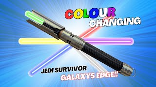 NEW Cal Kestis Jedi Survivor Colour Changing Legacy Lightsaber From Galaxys Edge [upl. by Viviane]