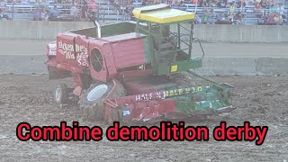 combine demolition derby at monroe County fair July 30 [upl. by Odlanier]