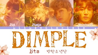 BTS “Dimple” Colour Coded Lyrics Romanized [upl. by Sucramel745]