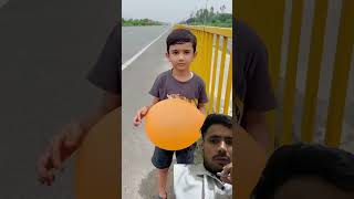 Ya Bachha karna kya Chata ha shorts funny comedy balloon cutebaby [upl. by Ethban]