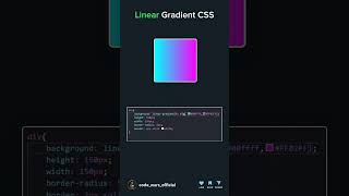 linear gradient color in css coding frontenddevelopment webdevelopment [upl. by Htebazileharas117]