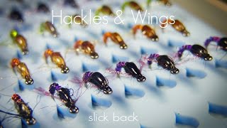 Fly Tying Slick Back Baetis  Hackles amp Wings [upl. by Ecraep]