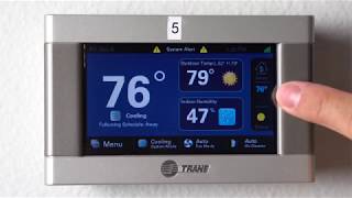 Trane XL 824850 Thermostat Tutorial [upl. by Yerrot698]