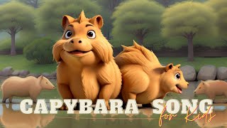 The Capybara Song  Natures Chillest Anthem  CoComelon Nursery Rhymes amp Animal Songs Kindergarten [upl. by Magdalen]