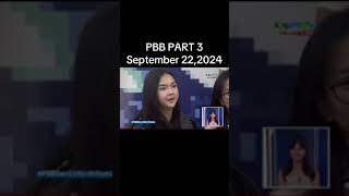 PBB GEN11 SEPTEMBER 22 2024 FULL EPISODE PART 3 9TH NOMINATION NIGHT PARTY UPDATE LIVE TODAY [upl. by Paske]