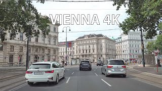 Vienna 4K  Austria Capital  Driving Downtown [upl. by Einhapets]