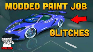 GTA Online Modded Paint Job Glitches  4D Paint Job  Matte Pearlescent GTA 5 Glitches [upl. by Kessler]