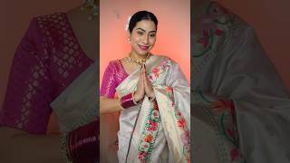 Vachindamma ✨ anishkakhantwaal southindian saree vachindamma [upl. by Aiderfla]