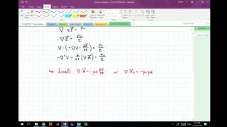 Deriving Poissons Equation in terms of the Scalar Potential [upl. by Nesnaj467]