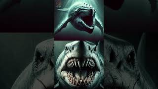 Megalodon vs Anomalocaris octopus Basilosaurus great white shark Dakosaurus whale Tylosaurus [upl. by Mcneely170]