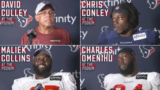 David Culley and Players Meet with the Media After Texans Training Camp [upl. by Niamreg]