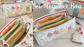 Sew Together Bag Tutorial MultiZipper Pouch [upl. by Arob]