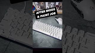 My first custom mechanical keyboard build budget  RK61  Custom paint job  all the mods [upl. by Priebe]