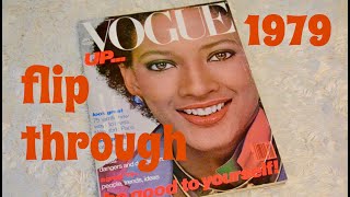 Vogue January 1979 Vintage Magazine Full Flip Through [upl. by Rosamond]