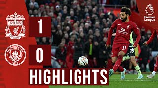 HIGHLIGHTS Liverpool 10 Manchester City  Salahs solo strike wins it [upl. by Sperry269]