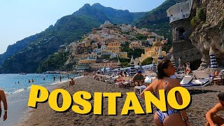 POSITANO SURPRISE BEACH AND TOWN WALK  Amalfi Coast 4K Ultra HD30fps positano [upl. by Nylzor]