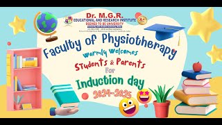 INDUCTION DAY PROGRAM 2024  2025  BPT  23 AUG  FACULTY OF PHYSIOTHERAPY [upl. by Eudocia]