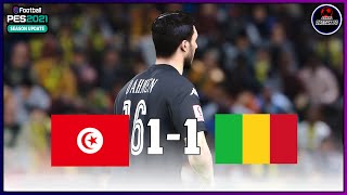 TUNISIA PLAYED BETTER BUT THE VICTORY DIDNT COME  GAMEPLAY PES 2021 SIMULATION OREGON PB [upl. by Grodin261]