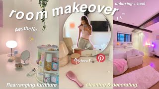 EXTREME ROOM MAKEOVER  TOUR 2023 aesteticpinterest inspired [upl. by Adekam]