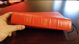 Local Church Bible Publishers Note Takers KJV Bible in Red Ironed Calfskin 400E1R  Review [upl. by Alyakcm263]