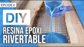 Resina epoxi rivertable  DIY  EPODEX [upl. by Aneeuq576]