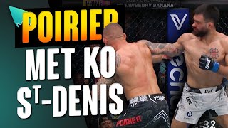 UFC 299 Benoit StDenis battu par KO contre Dustin Poirier [upl. by Ervin]