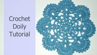 How to Crochet a Lacy Doily Tutorial  Crochet StepbyStep Guide Part 2 [upl. by Terrab686]