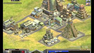 Rise of Nations FULL BATTLES Aztecs vs Mayans 1v1 [upl. by Pierce]