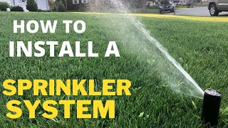 How To Install a Sprinkler System under 400 [upl. by Dorita]