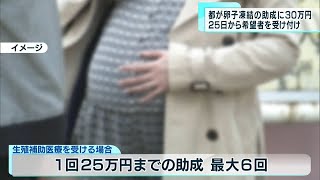 東京都 卵子の凍結保存に最大30万円助成（今月25日から受け付け開始） [upl. by Lorie]