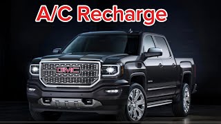 How to Recharge AC on 2017 GMC Sierra 1500 ac recharge sierra [upl. by Edieh]