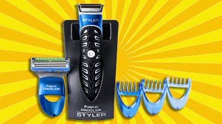 ► Gillette Fusion ProGlide Styler 3 in 1 REVIEW and EXAMPLE of USAGE [upl. by Orland]