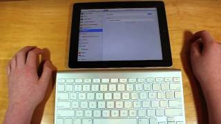 How to Connect Pair a Bluetooth Wireless Keyboard to your iPad [upl. by Eiuqcaj]